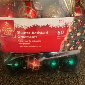 Shatter resistant ornaments home accents holiday